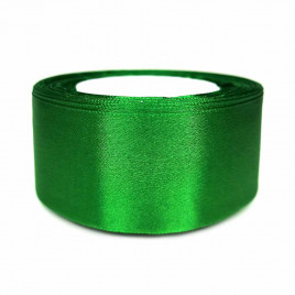 Лента атласная зеленая размер 5см*23м