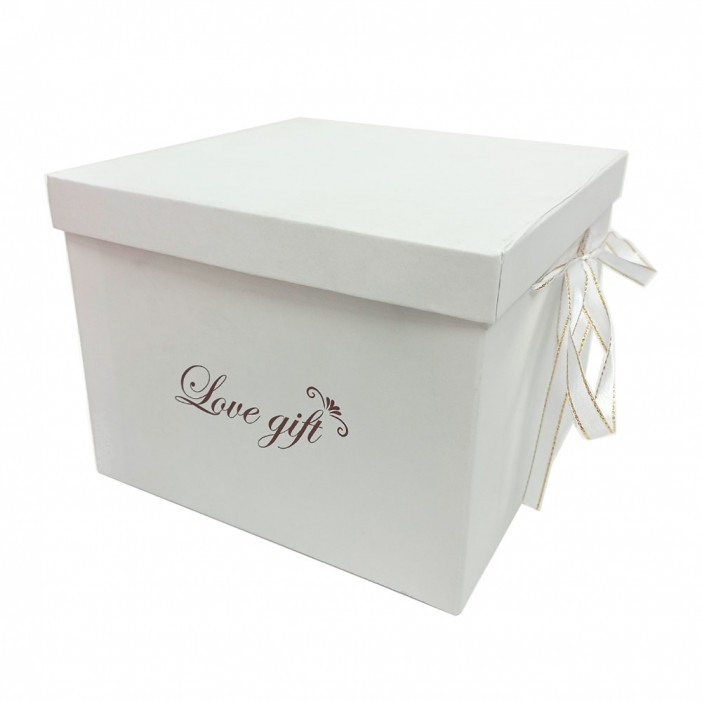 Коробка квадрат Love Gift с регулируемой высотой в 2-х размерах