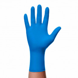 Перчатки нитриловые GOGRIP LONG особопрочные удлиненные голубые 25 пар M, L, XL  