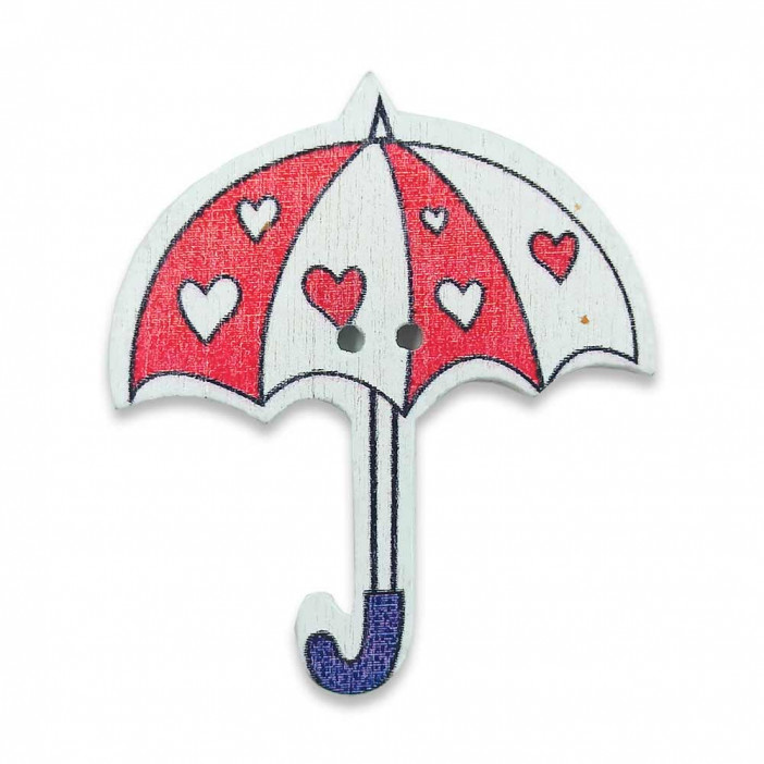 Декор из дерева Зонтики размер 3,5*3см