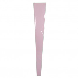 Конус прозрачный на 1 цветок розовый жемчужный  размер 15*80см уп 50шт
