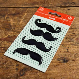 Брошки Усы народов мира 4шт L-6см