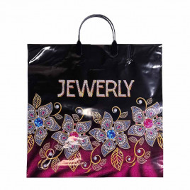 Пакет с пластмассовыми ручками 36*40см Украшение 10шт