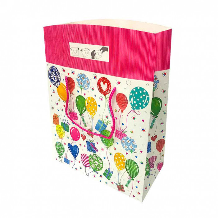 Пакет коробка ЛЮКС Шарики размер 27*27*13см