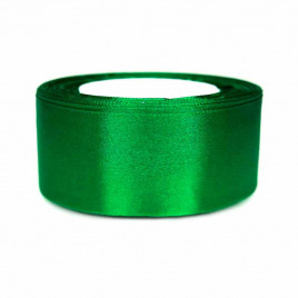 Лента атласная зеленая размер 4см*23м