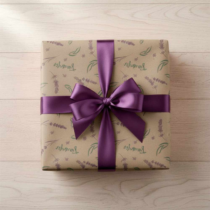 Бумага крафт в рулоне Лаванда размер 70см*10м