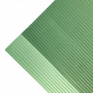 Бумага гофрированная двухцветная св.зеленый/зеленый размер 50см*66см