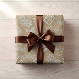 Бумага крафт в рулоне Марки белые размер 70см*10м