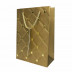 Пакет ЛЮКС Стеганый с золотыми клепками размер 14*20*7см