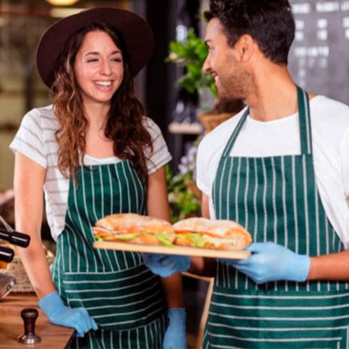 Перчатки нитриловые Nitrylex Classic+ голубые полностью текстурированные 50 пар M