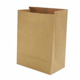 Пакет бумажный крафт типа McDonald`s 70г/м2 размер 39*32*18см уп 10шт