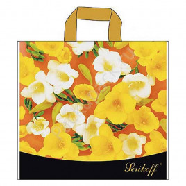 Пакет с петлевой ручкой Фрезии 34*37см 95мкм 25шт