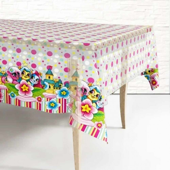 Скатерть одноразовая 120*220см Мультяшки