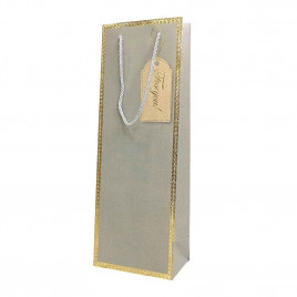 Пакет под бутылку ЛЮКС Бирка FOR YOU размер 12,7*36*9см