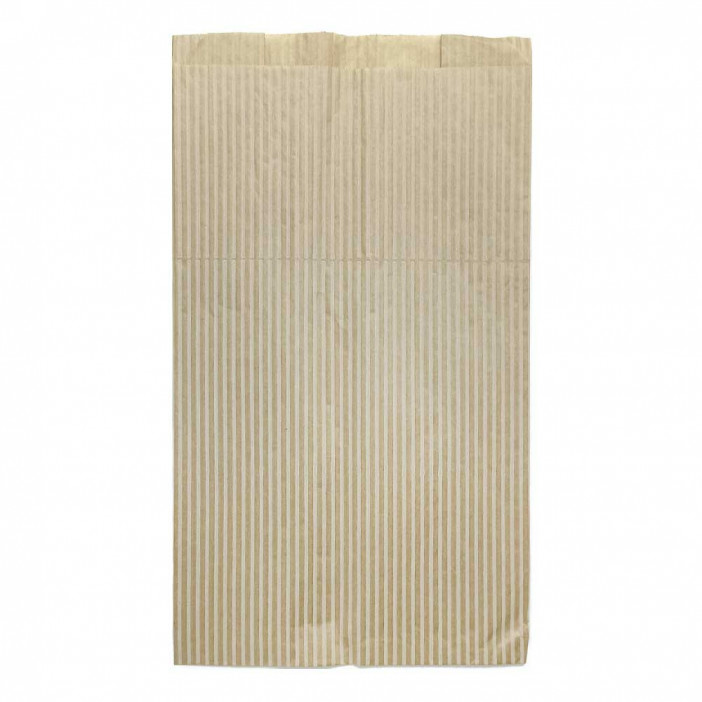 Пакет бумажный крафт полоса 40г/м2 размер 35*20*10см уп 10шт