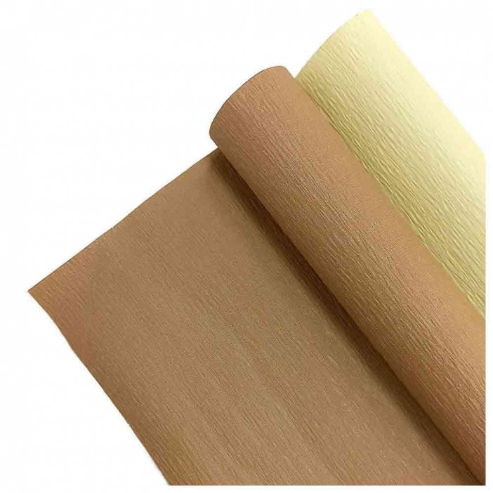 Бумага рельефная двухцветная оливковый/кремовый размер 50см*5м 