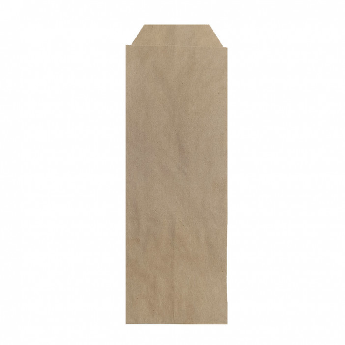 Пакет бумажный крафт под столовые приборы 40г/м2 размер 22*7см уп 10шт