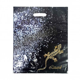 Пакет с вырубной ручкой Ящерица 38*47см 60мкм 50шт