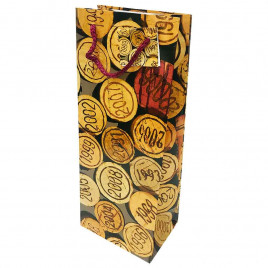 Пакет под бутылку Ламинированный размер 14*35*11см  