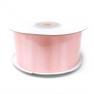 Лента атласная жемчужно-розовая размер 4см*23м