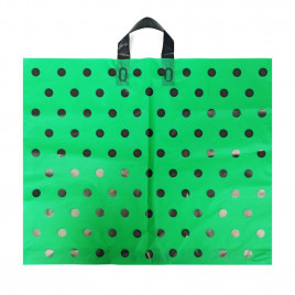 Пакет с петлевой ручкой Горох зеленый 60*50см 70мкм 25шт