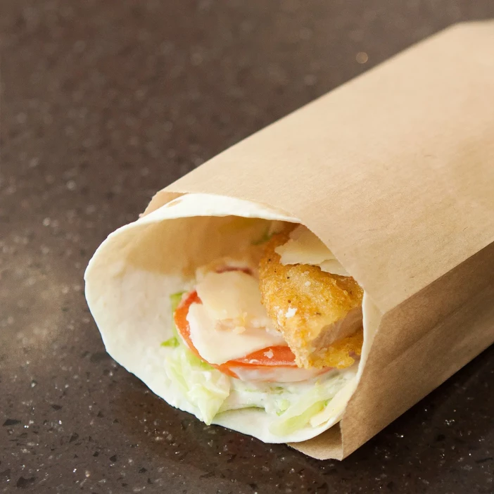 Пакет бумажный крафт с плоским дном 40г/м2 размер 18,5*8*4,5см уп 10шт