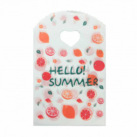 Пакет вырубной ПНД Привет, лето! 13*20см 45 мкм 50шт