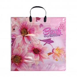 Пакет с пластмассовыми ручками 36*40см Бьюти 10шт