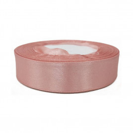 Лента атласная пепельная роза размер 2см*23м