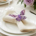 Бабочка на прищепке фиолетовая размер 8см