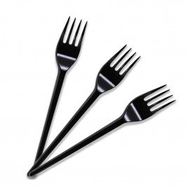 Вилка столовая черная 100шт