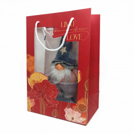 Пакет ЛЮКС Флора с окном размер 24*14*35см