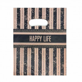 Пакет вырубной ПНД Счастливая жизнь 20*25см 45 мкм 100шт