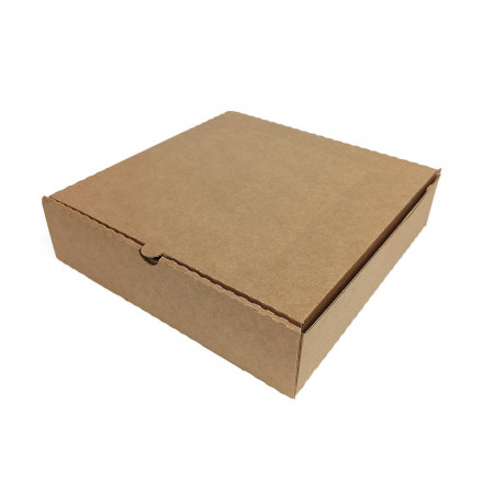 Коробка для пирога d-24 крафт размер 240*240*60мм