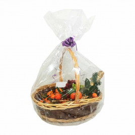 Пакет подарочный прозрачный Цветы размер 70*100см (уп 50шт)