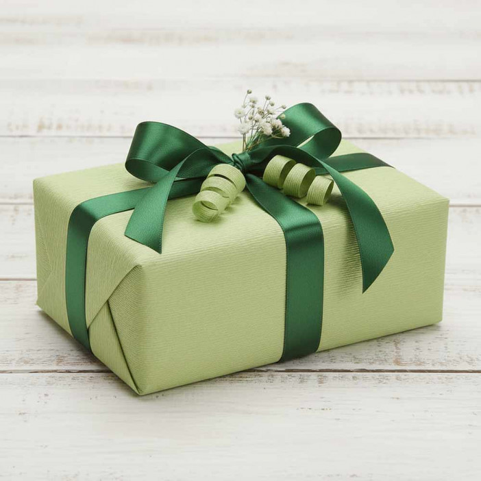 Бумага гофрированная СВЕТЛО-ЗЕЛЕНАЯ 566 180гр 