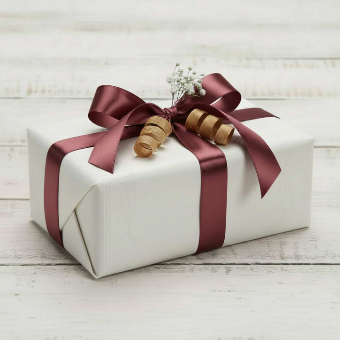 Бумага тисненая Барокко белая размер листа 53см*53см