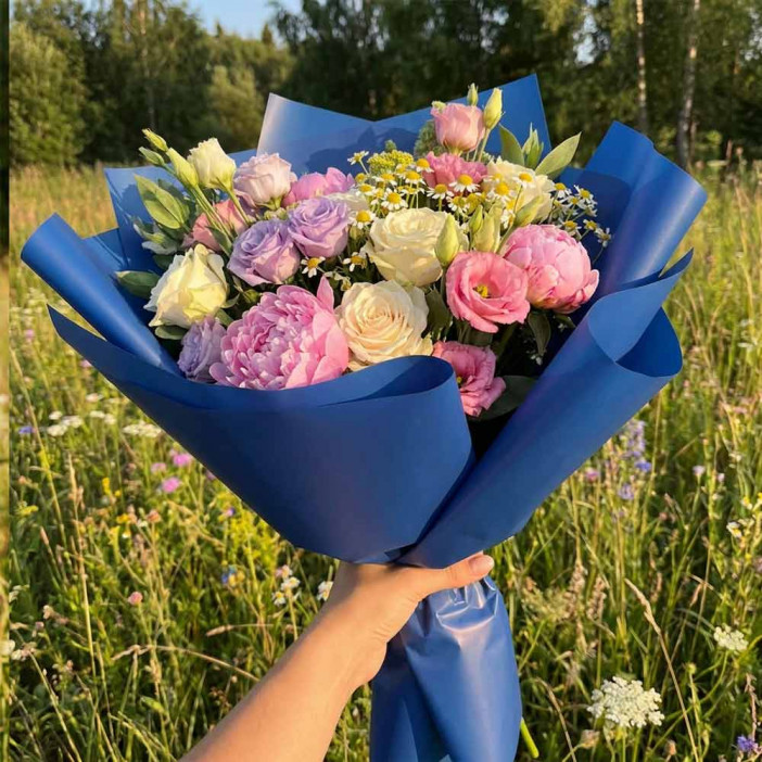 Пленка в рулоне Самая нужная королевский синий размер 58см*10м 55мкм