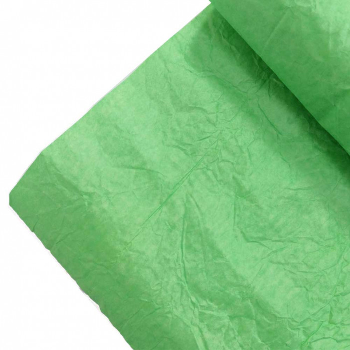 Бумага жатая однотонная салатовая размер 70см*5м