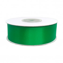 Лента атласная зеленый папоротник размер 2,5см*23м