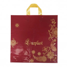 Пакет с петлевой ручкой Готика бордо 40*40см 100мкм 25шт