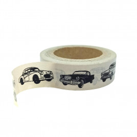 Скотч декоративный Ретро автомобиль размер 1,5см*10м