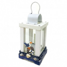 Лампа подсвечник Морская серия с чайкой и кругом размер 9*17см