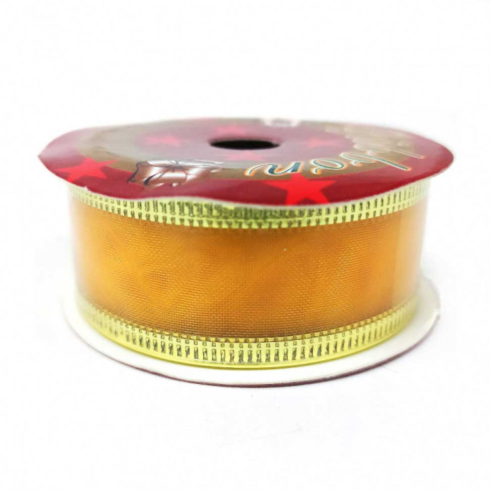 Лента тканая с люрексом на проволоке 2,5-4см*3м