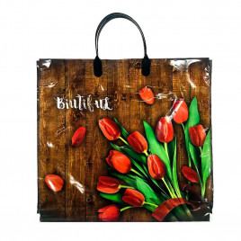 Пакет с пластмассовыми ручками 36*40см Biutiful 10шт