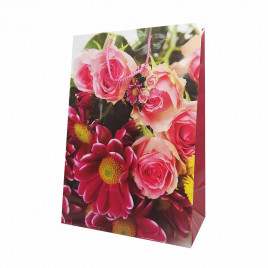 Пакет ламинированный Цветы размер 26*38*15см