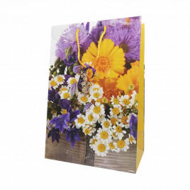 Пакет ламинированный Цветы размер 26*38*15см