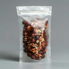 Дой-пак матовый прозрачный с замком zip-lock 105*150+(30+30) уп 10шт