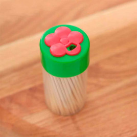 Зубочистки бамбуковые в пластиковой упаковке 180шт 