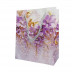 Пакет ЛЮКС Цветы с блестками размер 12*15*7см